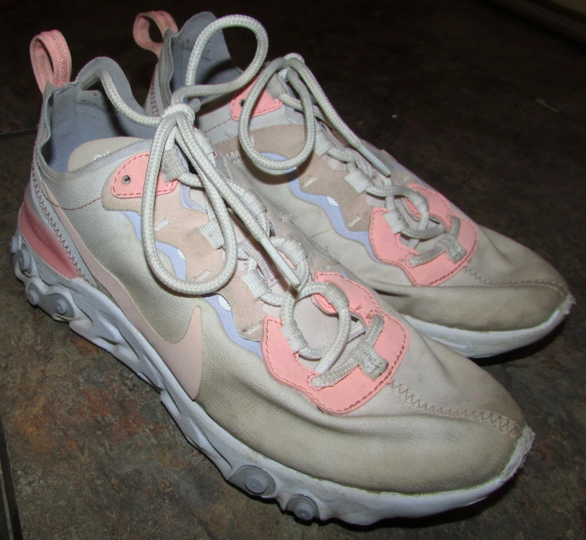 Edele de studie ei Nike React Element 55 Womens Sneakers Pale Pink Washed Coral Size 6.5  #BQ2728-60 | eBay