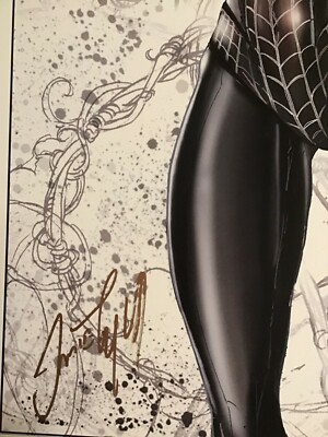 MARVEL VENOMIZED BLACK CAT Art Print SIGNED By JAIME TYNDALL Art