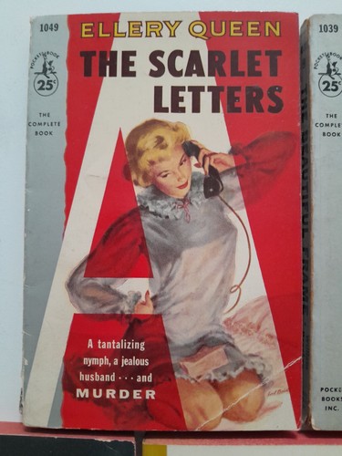 1950's / 1960's Paperbacks x7 by Ellery Queen Pocket Books NY 6 are 1st Printing - Bild 2 von 10