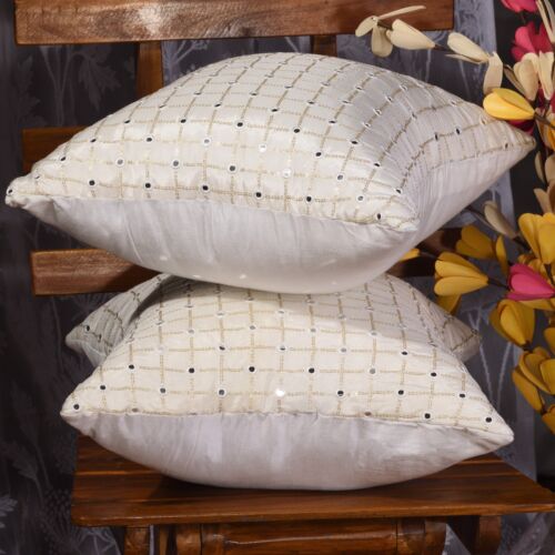 decorative pillows for sofa embroidered pillow cover silk designer throw pillows - Picture 3 of 9