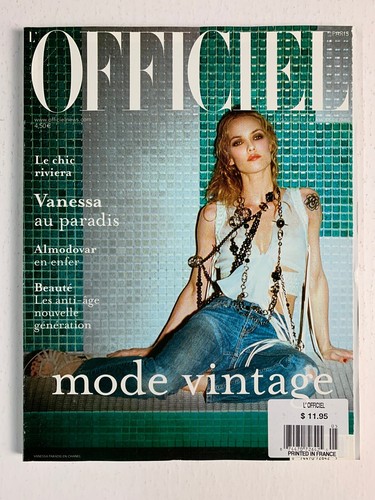 L'OFFICIEL PARIS French Fashion Magazine May 2004 - Vanessa Paradis - Picture 1 of 7