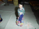 A Pair of Chinese Antiques Porcelain Famille Rose Figures of Girl and Chinese M — photo 8