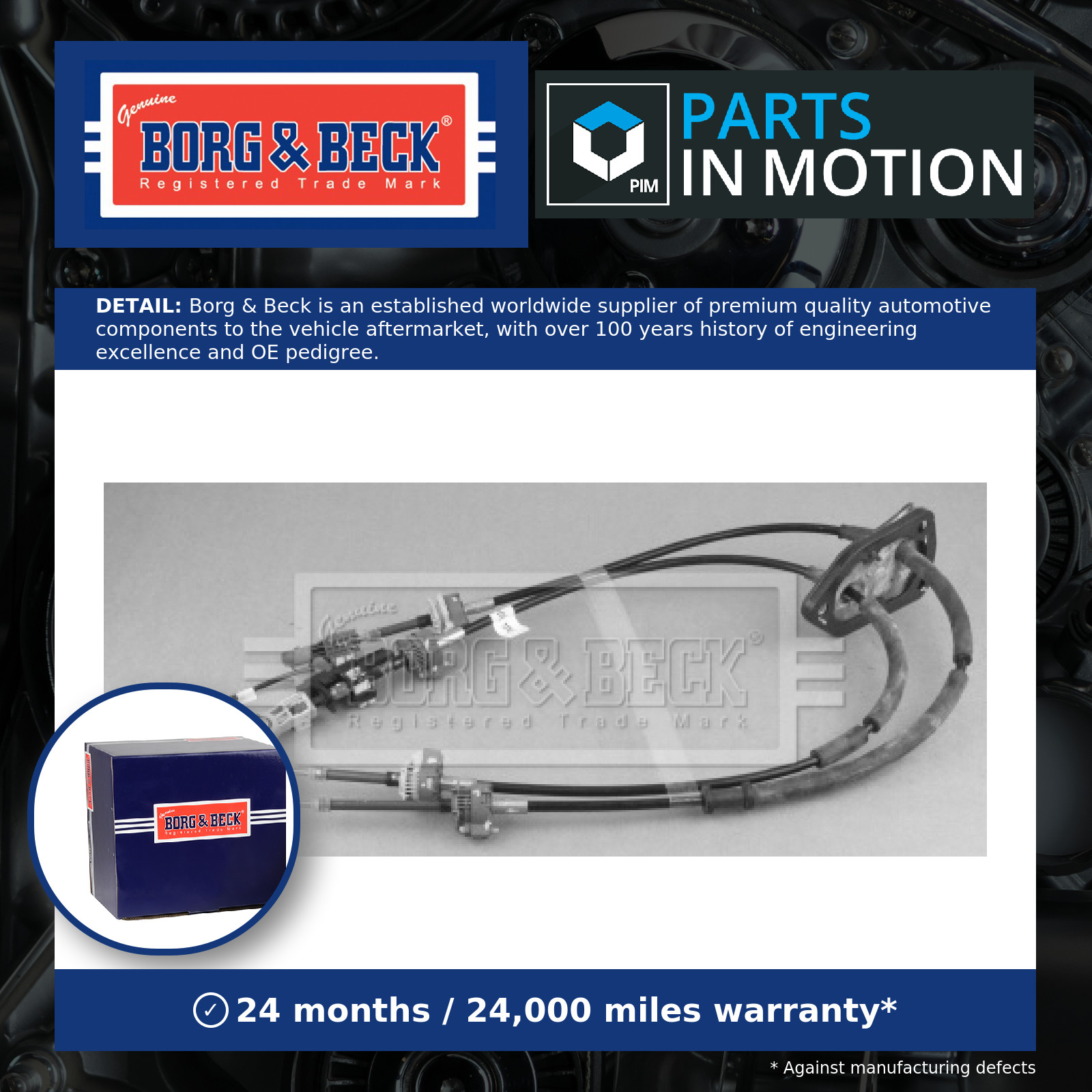 Gear Change Cable fits FIAT DOBLO 263 1.6D 2010 on Manual Transmission B&B New