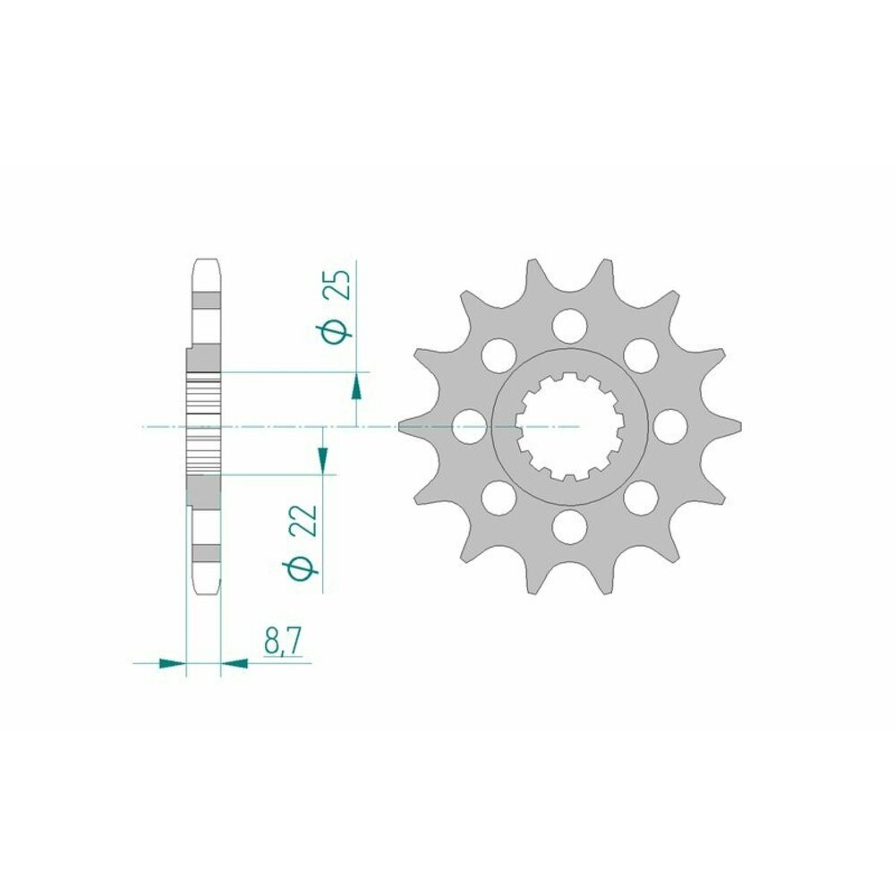 Standard Steel Pinion 28403-Step 525 For Motorcycle Parts Accessories