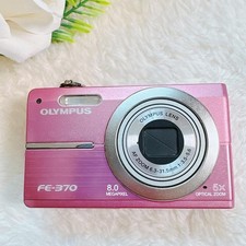 OLYMPUS FE-370 Pink Compact Digital Camera 8.0MP 6x Zoom Cleaned Tested