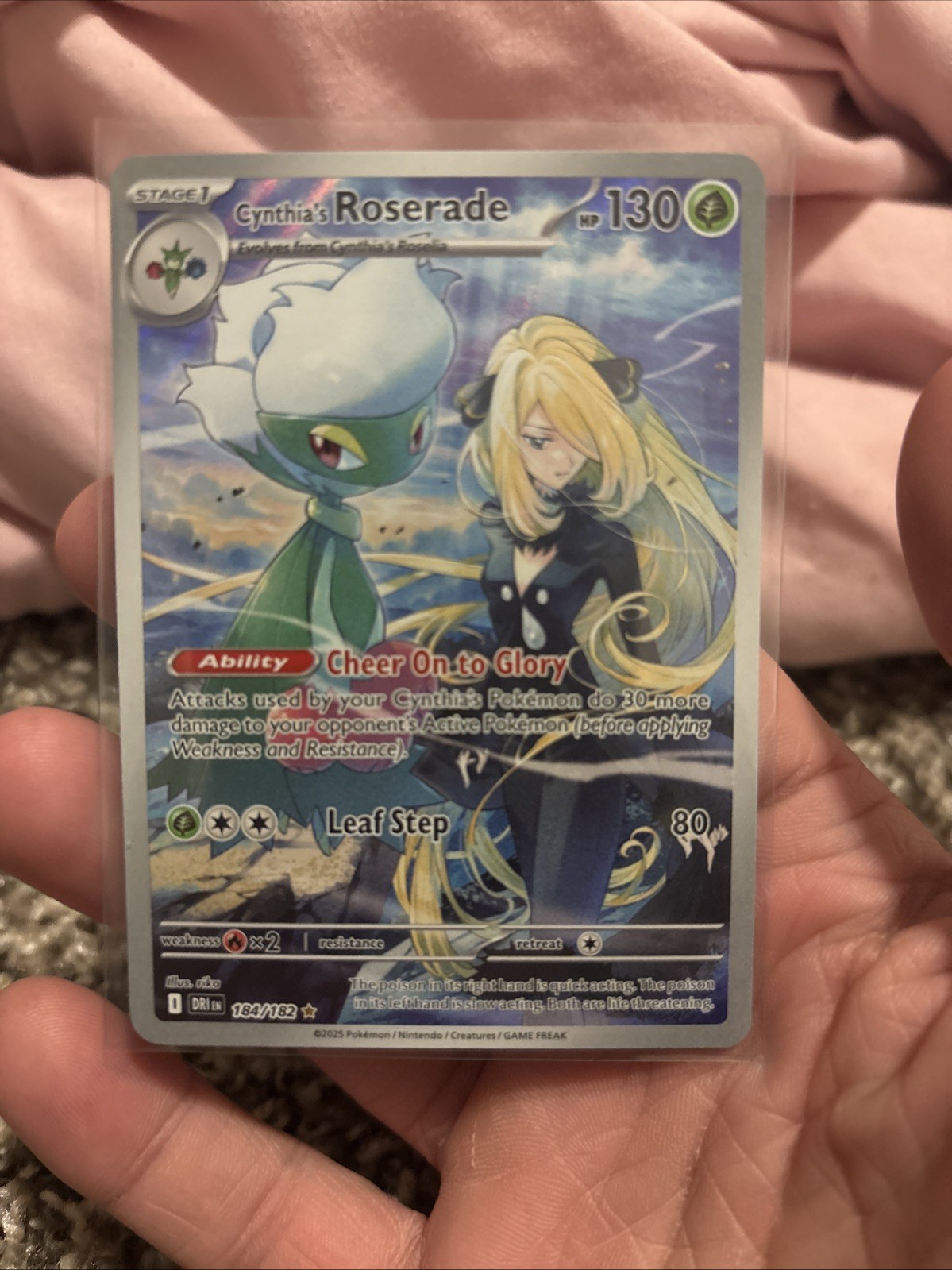 Cynthia's Roserade 184/182 Destined Rivals Pokemon Card