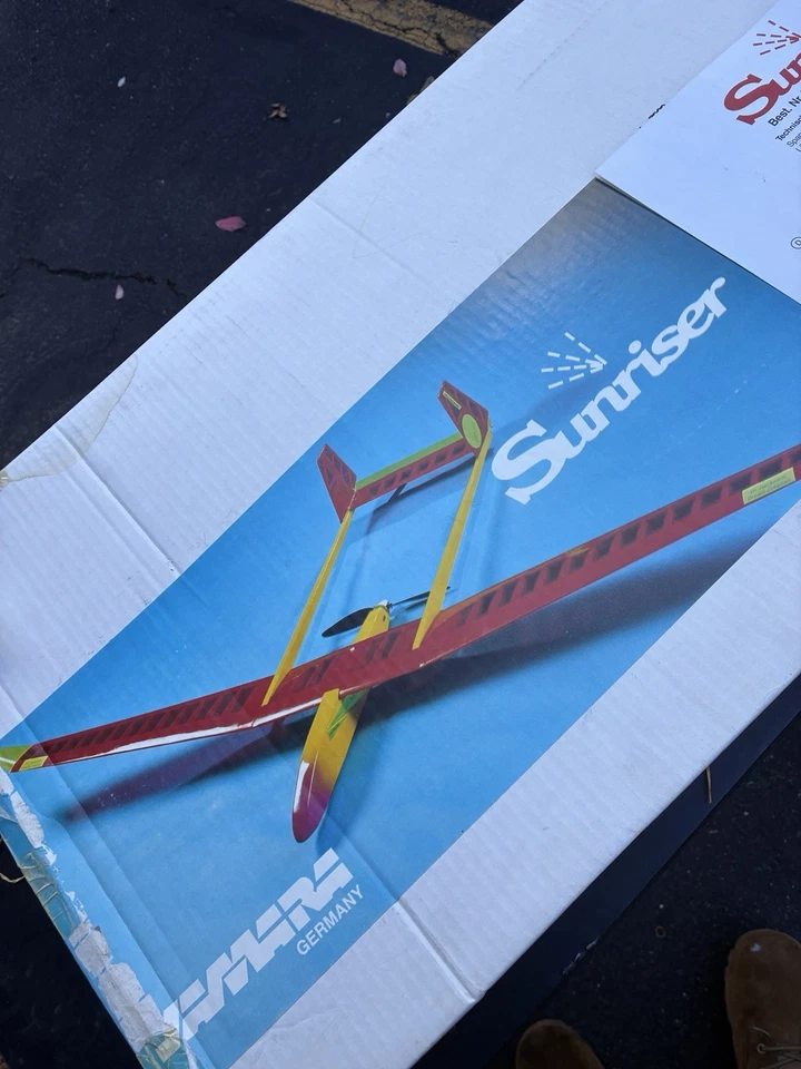 Nuevo en caja Jamara Sunriser ARF Motor Planeador Velero Balsa Modelo R/C Foto 2 de 4