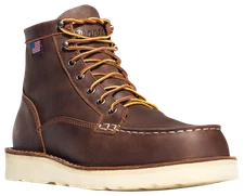 Danner 15563 Bull Run Moc Toe Wedge Work Boots for Men - Brown - 11W