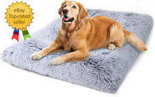 Dog Bed, Extra Large, Plush Soft Pet Beds for XL Dogs, Crate Pad, Washable, 41L