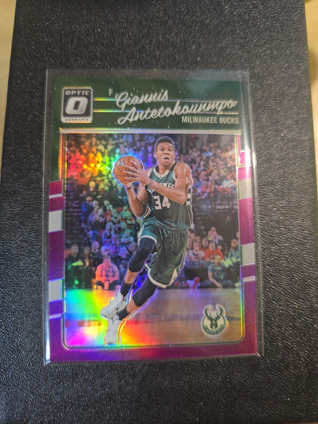 2017 Panini Donruss Optic Giannis Antetokounmpa #5 Purple Prizm*