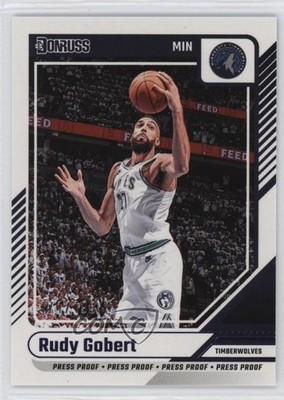 2024-25 Panini Donruss Press Proof Purple 171/199 Rudy Gobert #95 12z3