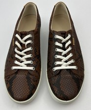 ECCO NWOB Women  s Soft 7 Leather Sneaker 43000361295 Sz. 10 Mink/ Black Coffee