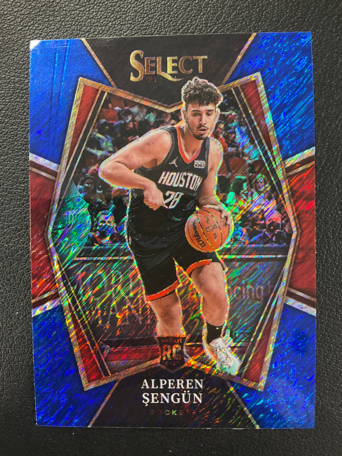 2021-22 Panini Select #114 Alperen Sengun Rookie Blue Shimmer Prizm No Reserve