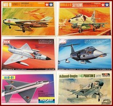 ST560 | Diverse Marken 1:100 - 6 Bausätze "moderne Kampfflugzeuge"