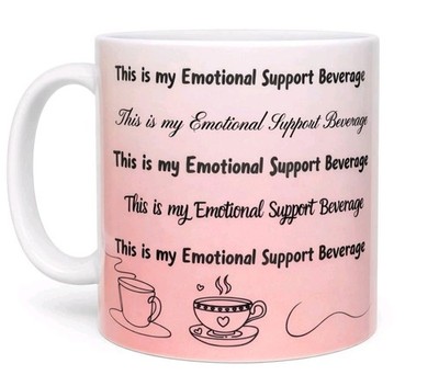 Kaffeebecher emotionale Unterstützung lustig frech Büro Geschenk für sie süße Geschenkidee
