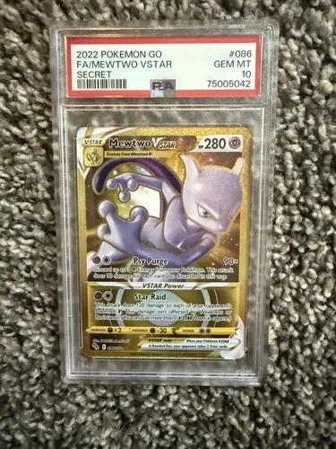 Mewtwo VSTAR GO 086/078 Gold Secret PSA 10