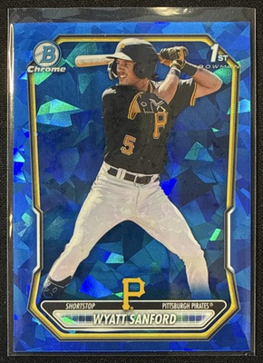 #ad 2026 Bowman Sapphire Wyatt Sanford Chrome 1st Prospect Pirates $10.99