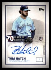 Thomas Hatch 2021 Topps #70YA-THA 70 Years of Baseball Autographs