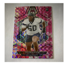 2024 Panini Mosaic Tyler Guyton Rookie Camo Pink #329 Dallas Cowboys