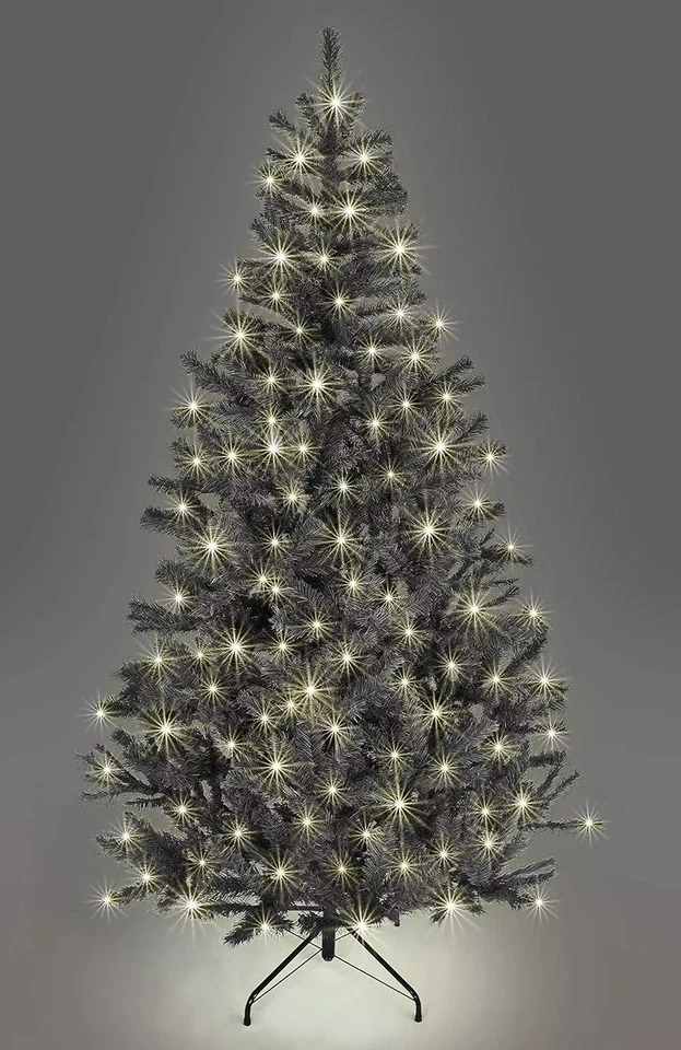 SHATCHI Weihnachtsbaum Kunstbaum Christbaum mit LED Beleuchtung 180cm