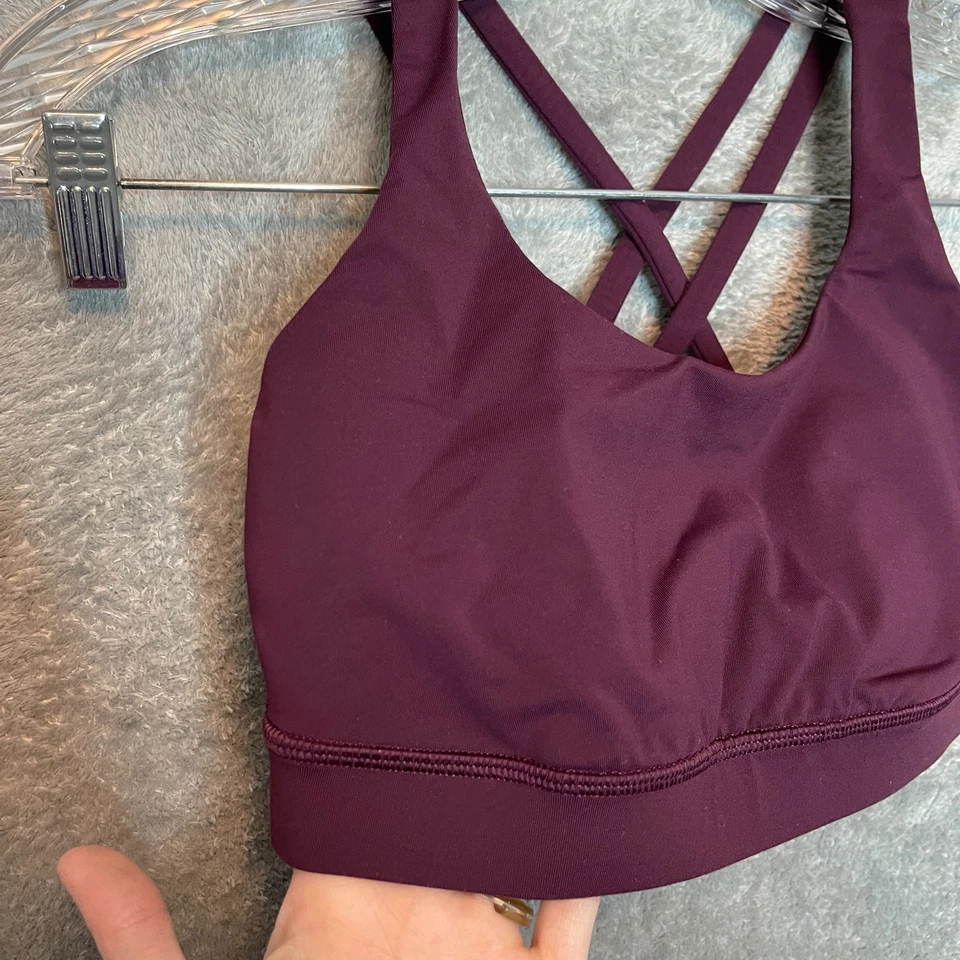 lululemon Energy Bra Medium Support Yoga Training All Sport Comfort Stretch 4 - Image 2 of 4