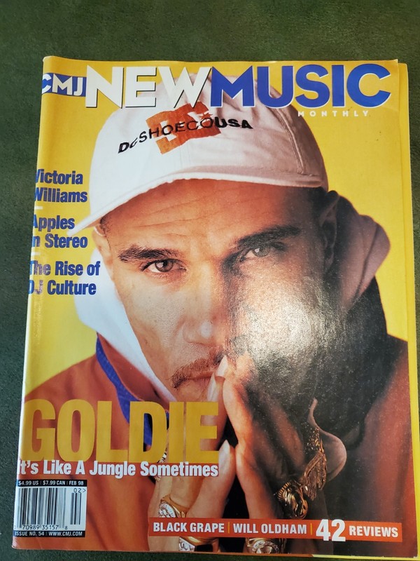 CMJ New Music Monthly  w CD  #54 Feb 1998 GOLDIE Black Grape 43 Reviews