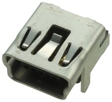3PC MOLEX 54819-0519 USB Connector, Mini USB Type B, USB 2.0, Receptacle, 5