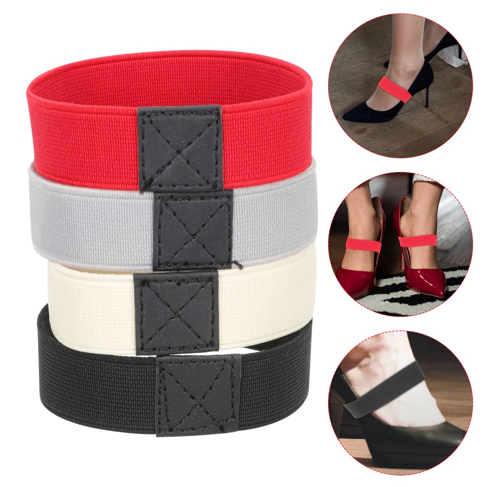 APL 4 Paia Lacci Tacco Anti Goccia Elasticizzati Tacchi Alti Scarpe Cinghie Donna Sciolte