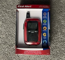 Radio digitale portatile AM/FM First Alert con S.A.M.E. Allarme meteo (nuovo con scatola)