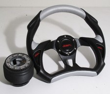 96-00 Civic Ek Battle Style Steering Wheel Silver Black