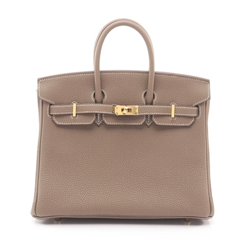 Hermes Birkin 25 Handbag Brown Leather #RCB903