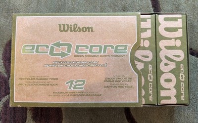 New Wilson Staff Eco Core White Golf Balls - 1 Dozen - Coca Cola Logo