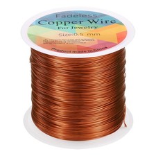 wire 203ft 24 Gauge Copper Craft Wrapping Wire, Coffee