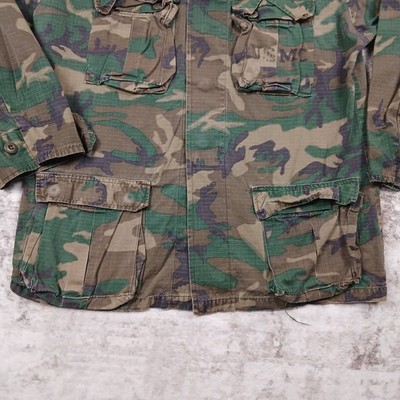 Vintage 70s ERDL RDF Transitional Camou Jacket Mens Medium Regular