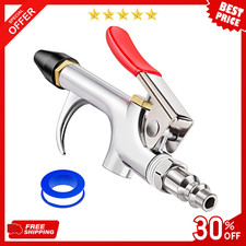 Air Blow Gun Kit, Professional 2-Way Connection Air Nozzle Blow Gun with Rubber