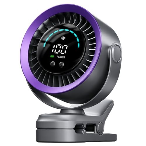 Portable Clip on Fan, USB Battery Rechargeable Quiet  Assorted colors 