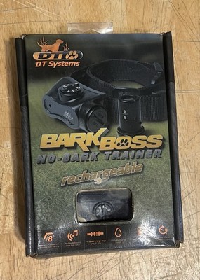 NEW - D.T. SYSTEMS BARK-BOSS NO-BARK TRAINER COLLAR - BLACK