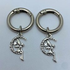 Crescent Moon Fairy Boot Charms, Celestial / Cottagecore / Fairycore