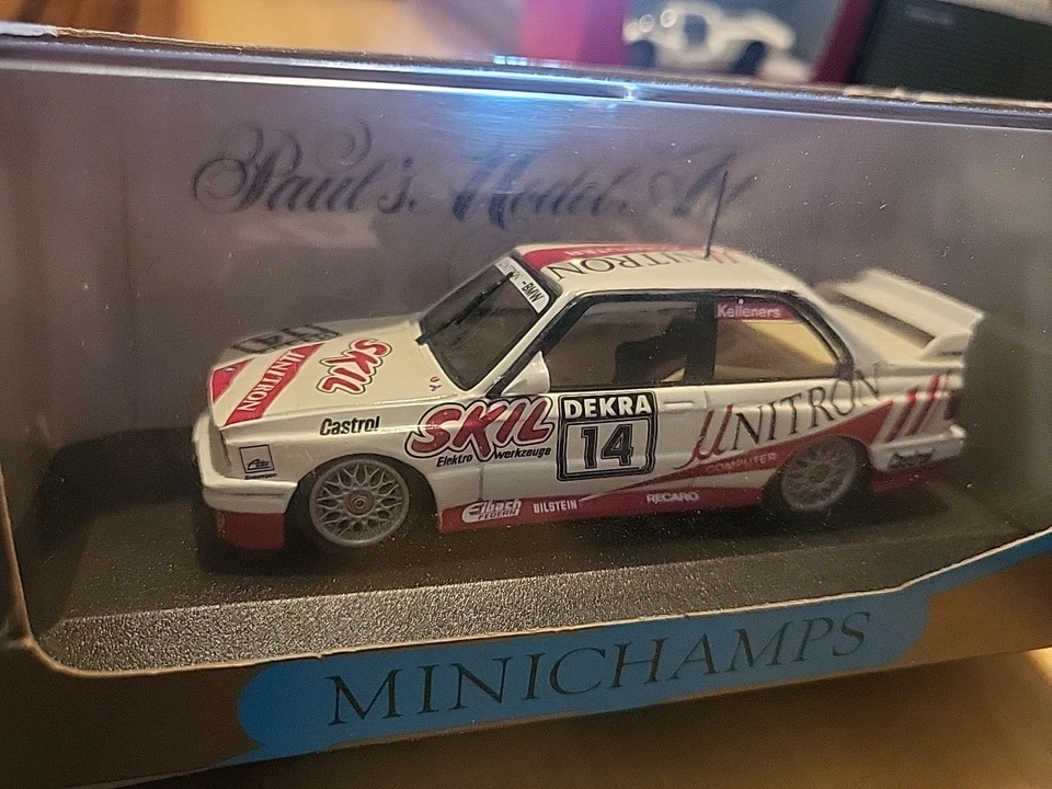 Minichamps 1:43 BMW M3 Sport Evo Team Unitron #14 1991 - Image 2 of 4