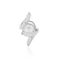 Cavill Zirkon AnhäNger 0,65Ct Rund 925 Sterling Silber Platiniert