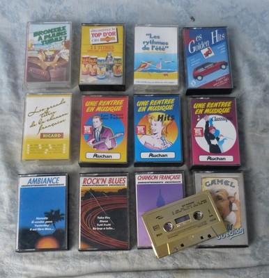 #K7 Audio / Tape# Konvolut Werbekassetten Auchan, Ricard, Camel, Lever...