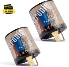 2PCS 12V Flasher Relay,Heavy Duty 2-Pin Turn Signal Relay Only for Repairing Hal