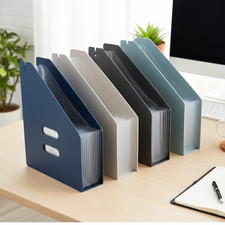 A4 Expanding Folder Magazine Holders Office File Desk Filing Document Organisers