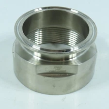 Dixon 22MP-G300 3" Tri Clamp Adapter 304 Sanitary Stainless Steel Clamp x FNPT