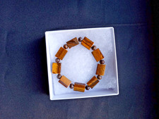 Tiger's Eye Bracelet for men, fits 7-7.5 inch wrist, 5.00
