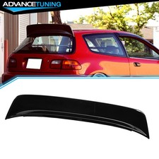 92-95 Honda Civic Eg Hatchback Jdm Bys Style Gloss Black Roof Spoiler Wing- Abs