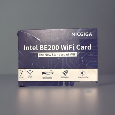 Nicgiga BE200 NGW, Bluetooth 5.4, 5800Mbps M.2/NGFF Network Support Windows