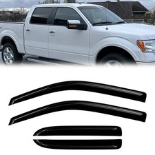 Rain Guards Compatible with 2004-2014 F150 Supercab Side Window Wind Deflectors