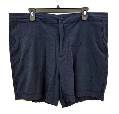 VRST Shorts Mens 40 Blue Flat Front Athletic Golf Bermuda Outdoor Casual