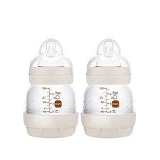 Easy Start Anti-Colic Baby Bottles, Extra Slow Flow, Breastfeeding-Like Silicone